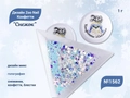 Дизайн для ногтей Zoo Nail Конфетти "Снежок" 1562, 1 г zn/1562