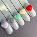 Дизайн для ногтей Zoo Nail фигурки объемные "Сердечки" 1847, 5 шт. zn/1847 - фото 524741