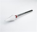 Керамическая фреза Robin Nails 3/32 F ST(C) мягкая (красная) насечка, Ø0,5 см, конус  gr/TC191ST