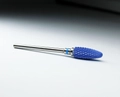 Керамическая фреза Robin Nails 3/32 M-Blue ST(C) средняя (синяя) насечка, Ø0,6 см, пламя   gr/TC062STBL