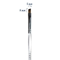 Кисть для геля Tartiso Nail Brush №6 косая-прозрачная ручка TKGP-03