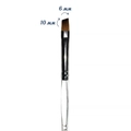 Кисть для геля Tartiso Nail Brush №8 косая-прозрачная ручка TKGP-07