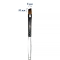 Кисть для геля Tartiso Nail Brush №8 косая-прозрачная ручка TKGP-07