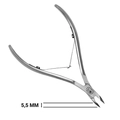 Кусачки для кутикулы Hanzo Steel, лезвие 5,5 мм, длина инструмента 107 мм M 09/5.5