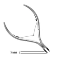 Кусачки для кутикулы Hanzo Steel, лезвие 7 мм, длина инструмента 105 мм M 01/7