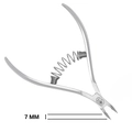 Кусачки для кутикулы Hanzo Steel, на пружине,лезвие 7 мм, длина инструмента 107 мм MS 10/7