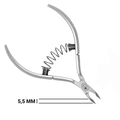 Кусачки для кутикулы Hanzo Steel,на пружине, лезвие 5,5 мм, длина инструмента 105 мм MS 02/5.5