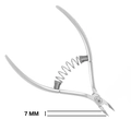 Кусачки для кутикулы Hanzo Steel,на пружине, лезвие 7 мм, длина инструмента 110 мм MS 08/7