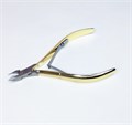 Кусачки для кутикулы MAAAN №M501G-16, двойная пружина, золотые, 7 мм M501G-16 - фото 532625