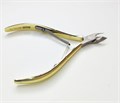 Кусачки для кутикулы MAAAN №M501G-16, двойная пружина, золотые, 7 мм M501G-16 - фото 532628
