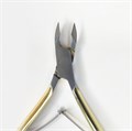 Кусачки для кутикулы MAAAN №M501G-16, двойная пружина, золотые, 7 мм M501G-16 - фото 532630