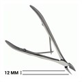 Кусачки для кутикулы Metaleks профессиональные с пружиной, матовые, 12 мм RCN-02 - фото 532691