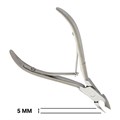 Кусачки для кутикулы Metaleks профессиональные, двойная пружина,матовые, 5 мм RCN-101/5 - фото 532721