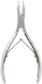 Кусачки для педикюра Nippon Nippers, двойная пружина, матовые, лезвие 15 мм NNNP-04 - фото 532994