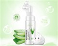 Массажная мусс-пенка для умывания HCHANA Aloe Vera со щеточкой, 120 мл HC8562(82728) - фото 536157