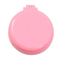 Массажная складная расческа с зеркалом Beau Fly, d = 6 см, розовый smr-pink