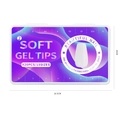 Матовые гелевые типсы Soft Gel Tips №2 балерина, 420 шт (15 размеров) SGT15-02