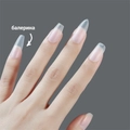 Матовые гелевые типсы Soft Gel Tips №2 балерина, 420 шт (15 размеров) SGT15-02