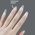 Матовые гелевые типсы Soft Gel Tips №3 зауженный квадрат, 420 шт (15 размеров) SGT15-03