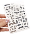 Металлизированные 3D наклейки IBDI Nails CITY, серебро id/3DCITYsilver