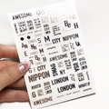 Металлизированные 3D наклейки IBDI Nails CITY, серебро id/3DCITYsilver