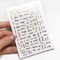 Металлизированные 3D наклейки IBDI Nails Sweet, золото id/3Dsweetgold