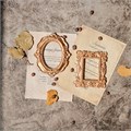 Миниатюрная рамка для фото дизайна ногтей и декора №10 Рельефный овал MRO10 - фото 536624