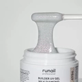 Моделирующий УФ-гель ruNail светоотражающий BUILDER UV GEL MILK DIAMOND, 15г №9869 9869