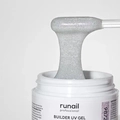 Моделирующий УФ-гель ruNail светоотражающий BUILDER UV GEL MILK DIAMOND, 15г №9872 9872