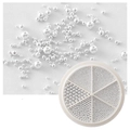 Набор бульонок White Silver Mix (0,8 мм, 1,0 мм, 1,2 мм, 1,5 мм, 2 мм, 3 мм) GZ-03