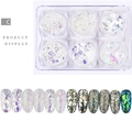 Набор дизайна для ногтей Broken glass flakes color С, 6 шт. glassC