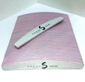 Набор пилок для искусственных ногтей Sakura серая, полукруглая, 100/180, 50 шт spl002/50