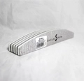 Набор пилок для искусственных ногтей Sakura, серая, полукруглая, 180/180, 5 шт. Spl 004\4