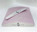Набор пилок для искусственных ногтей Sakura, серая, полукруглая, 180/180, 50 шт spl004/50