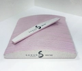 Набор пилок для искусственных ногтей Sakura, серая, полукруглая, 180/180, 50 шт spl004/50