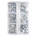 Набор страз в кейсе Mixed Sizes Crystal №1, 6 ячеек LZ01 - фото 537775