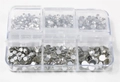Набор страз в кейсе Mixed Sizes Crystal №1, 6 ячеек LZ01