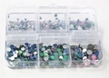Набор страз в кейсе Mixed Sizes Mix Opal №4, 6 ячеек LZ04