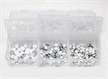 Набор страз в кейсе Mixed Sizes Porcelain White №14, 6 ячеек LZ14 - фото 537793