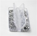Набор страз в кейсе №9, 6 ячеек, Mixed Sizes White Opal LZ09 - фото 537813