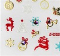 Наклейки 3D для дизайна ногтей Christmas Sticker №7 OM-T07 - фото 538124