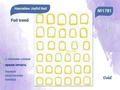 Наклейки Joyful Nail Foil trend №1781 Gold JO-1781G