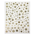 Наклейки Joyful Снежинки №908 Gold Holography JO-908GH