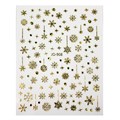 Наклейки Joyful Снежинки №908 Gold Holography JO-908GH - фото 538280