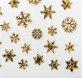 Наклейки Joyful Снежинки №910 Gold Holography JO-910GH - фото 538295