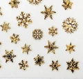 Наклейки Joyful Снежинки №910 Gold Holography JO-910GH