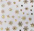 Наклейки Joyful Снежинки №912 Gold Holography JO-912GH - фото 538310