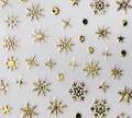 Наклейки Joyful Снежинки №912 Gold Holography JO-912GH