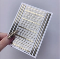 Наклейки для ногтей YJ Golden retro №33J YJ/33J