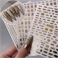 Наклейки для ногтей YJ Golden retro №33J YJ/33J - фото 538641